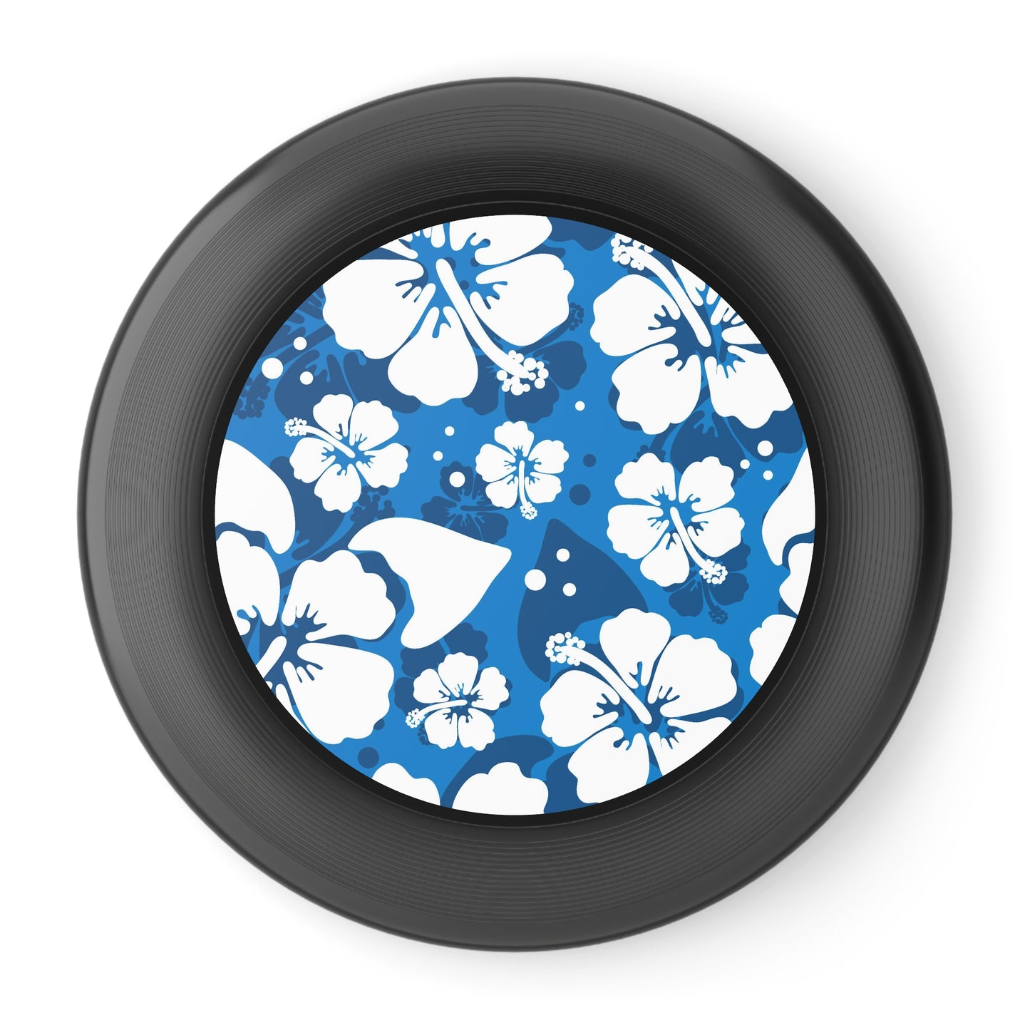 White Hibiscus, Custom Hawaiian Design, Wham-O Frisbee