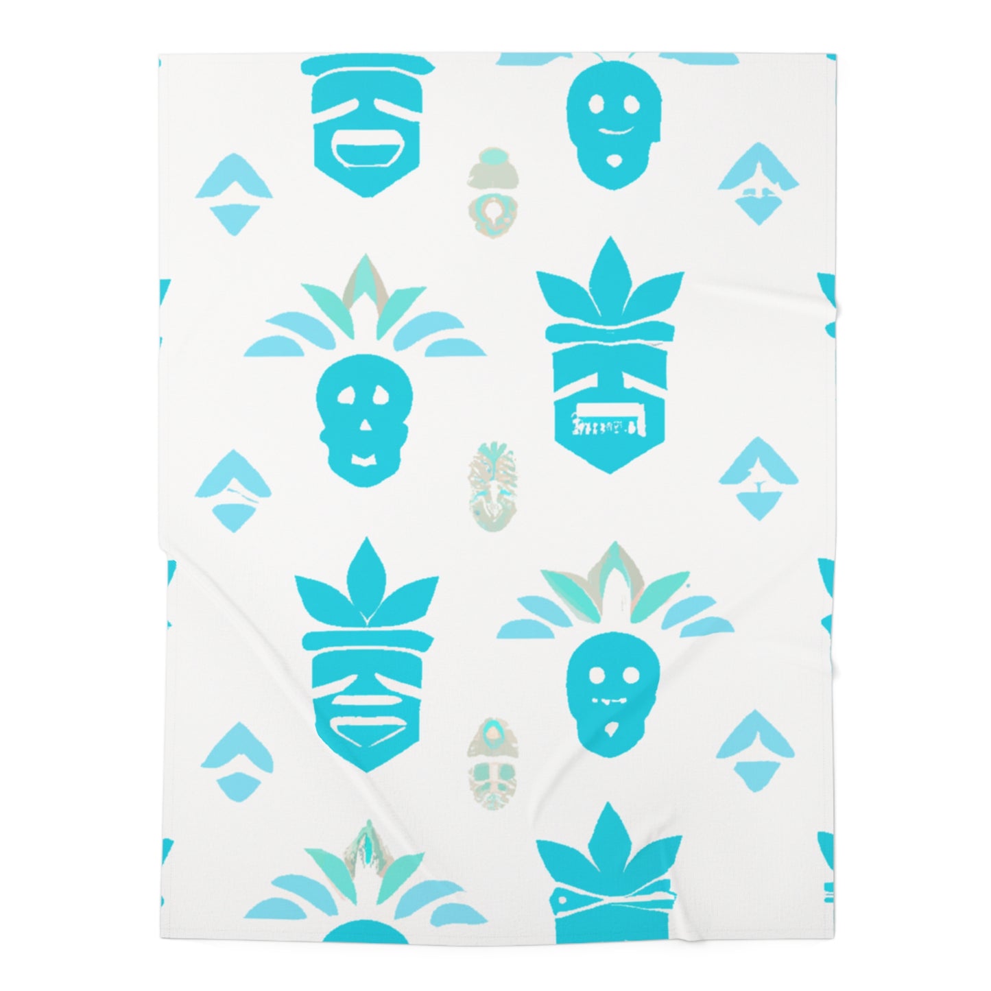 Blue Tiki Custom Hawaiian Keiki Print Baby Swaddle Blanket, Newborn Swaddle Blanket, Swaddle Blanket.