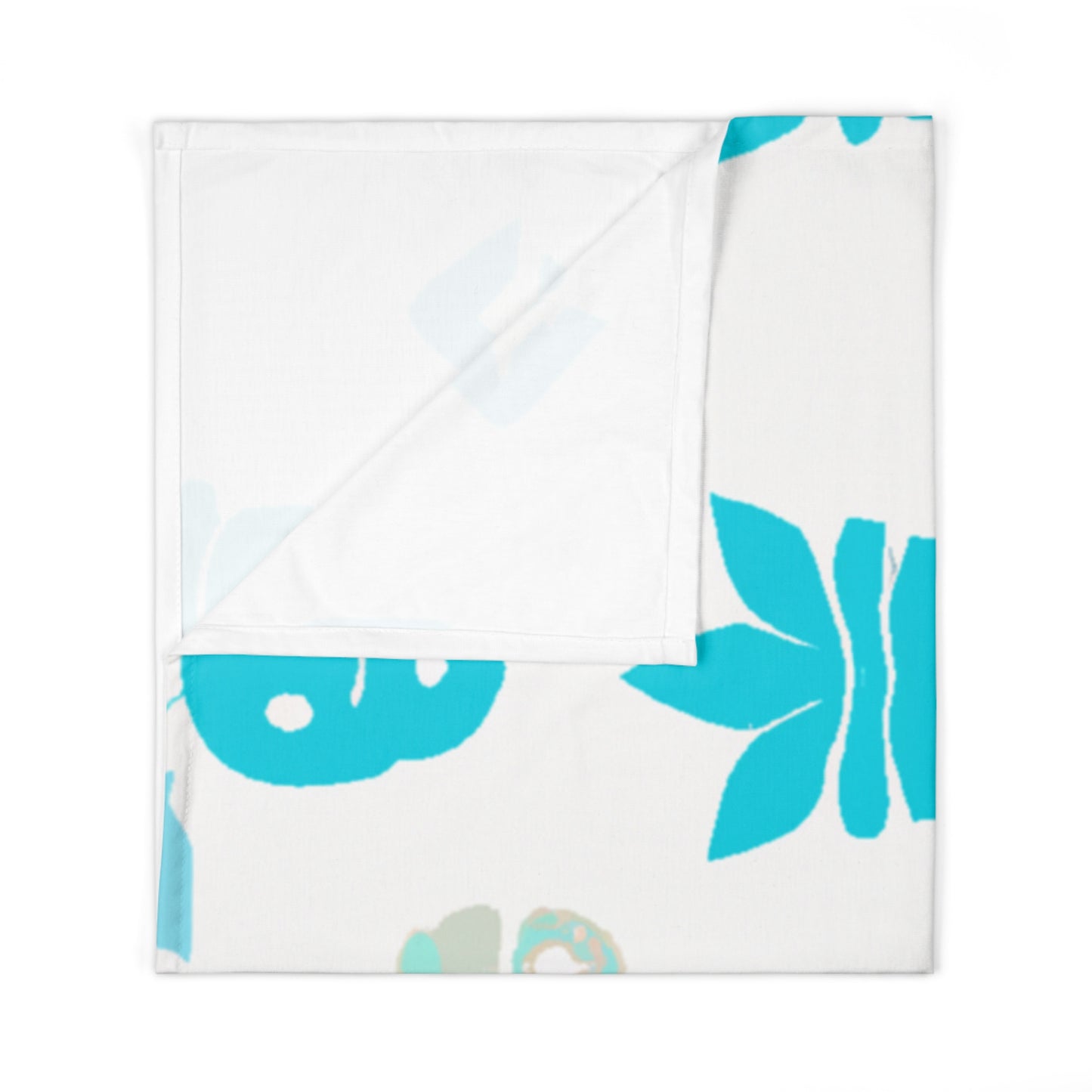 Blue Tiki Custom Hawaiian Keiki Print Baby Swaddle Blanket, Newborn Swaddle Blanket, Swaddle Blanket.