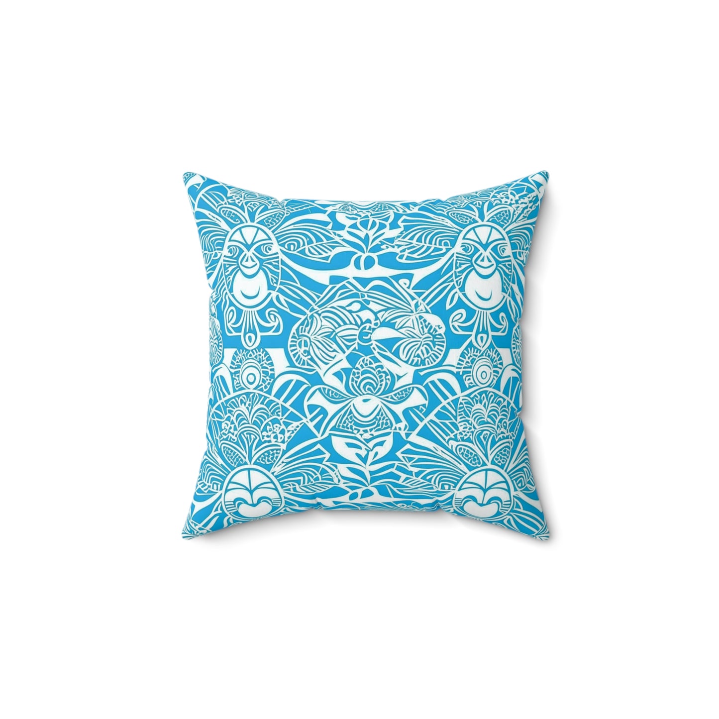 Enara Custom Polynesian Style Prints Faux Suede Square Pillow, Custom Hawaiian Keiki Print Faux Suede Square Pillow, Decorative Square Throw Pillow,