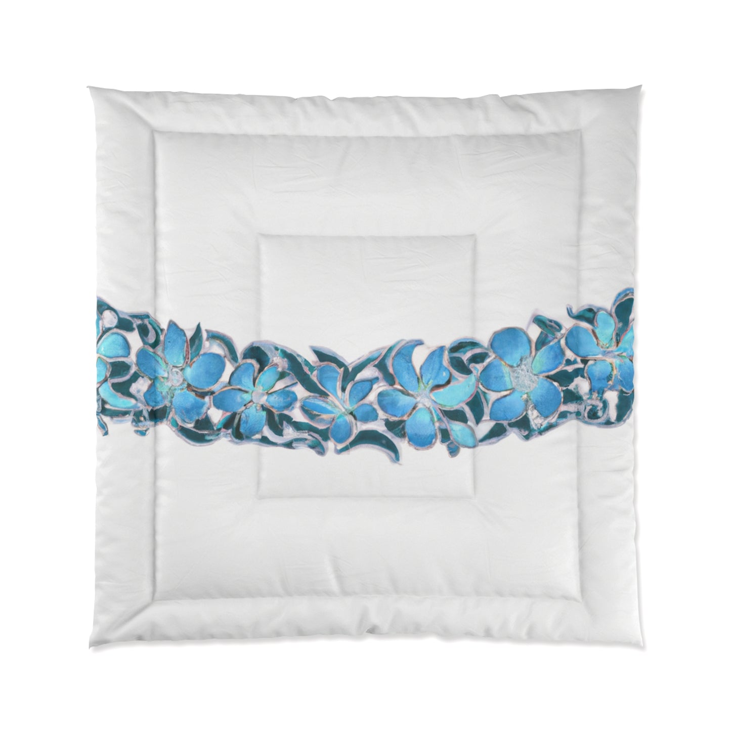 Blue Hawaii, Custom Hawaiian Style Design, Comforter