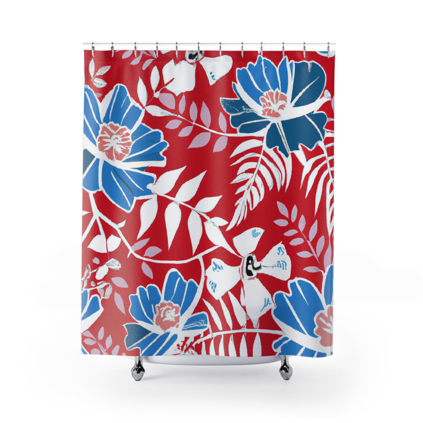 Ula Lani Custom Vintage Tropical Design Shower Curtains, Custom Hawaiian Print Shower Curtains, Matching Bathroom Sets, Shower Curtains, Bathroom Sets