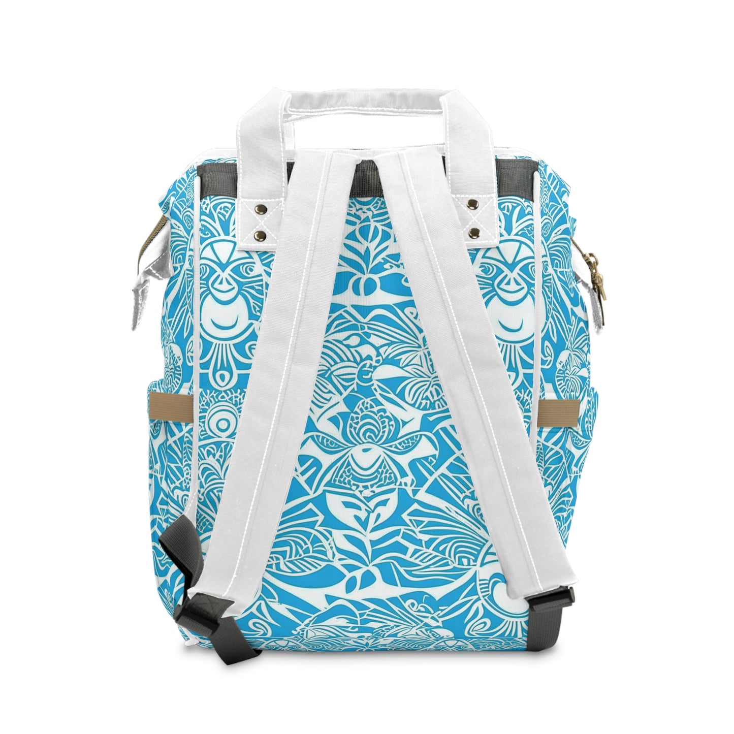 Enara Custom Polynesian Style Prints Multifunctional Diaper Backpack, Custom Hawaiian Keiki Print Multifunctional Diaper Backpack, Diaper Bags, Backpacks, Beach Bags, Beach Essentials