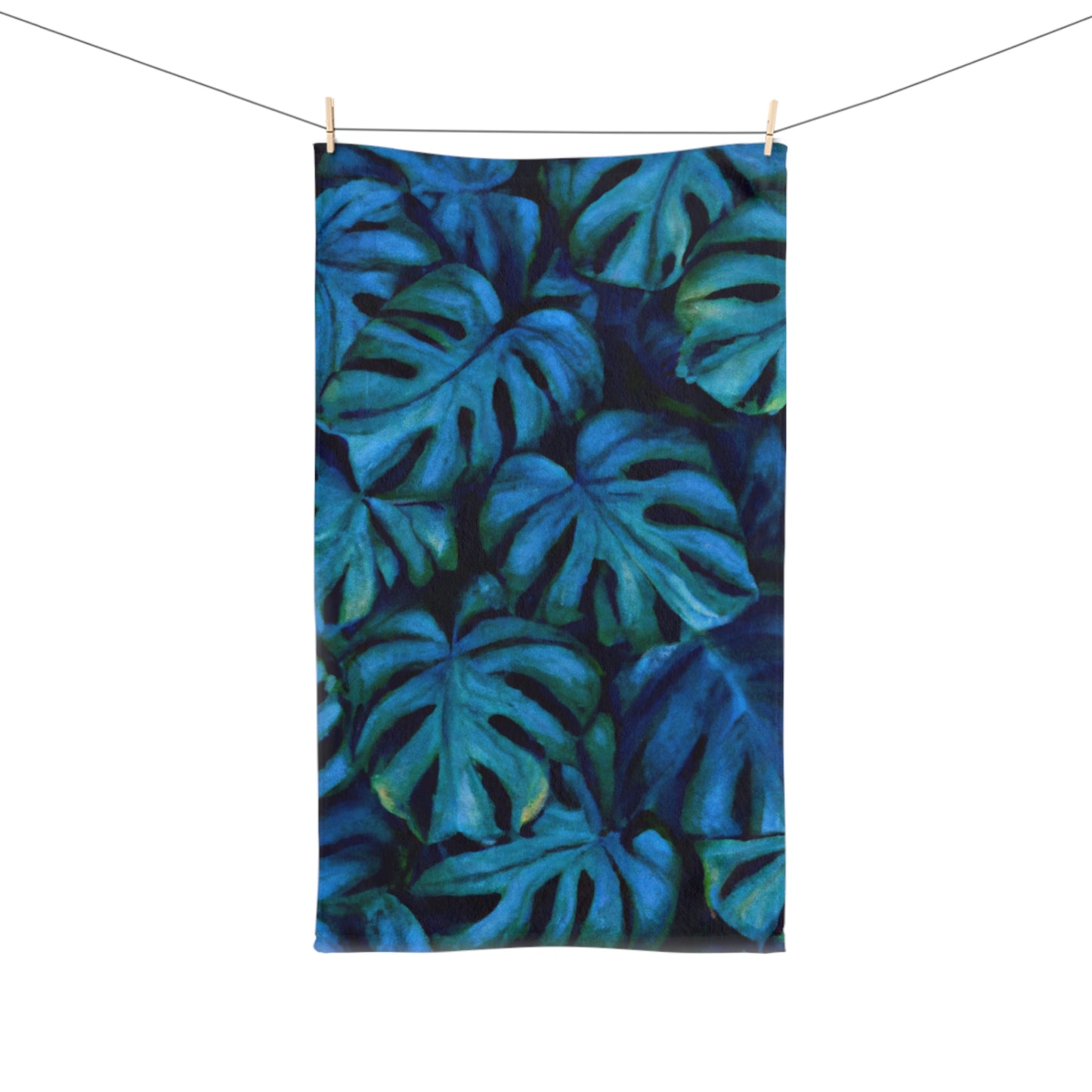 Po Monstera Custom Hawaiian Print Hand Towel,Bath Towel, Bathroom Sets, Matching Bathroom Sets