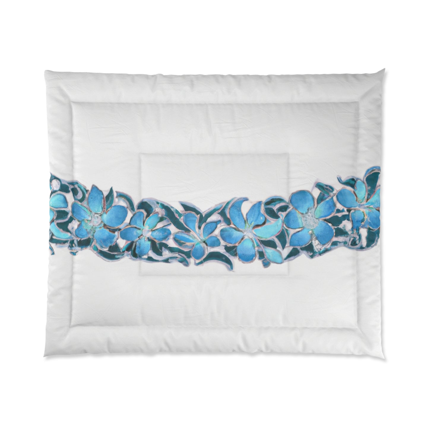 Blue Hawaii, Custom Hawaiian Style Design, Comforter