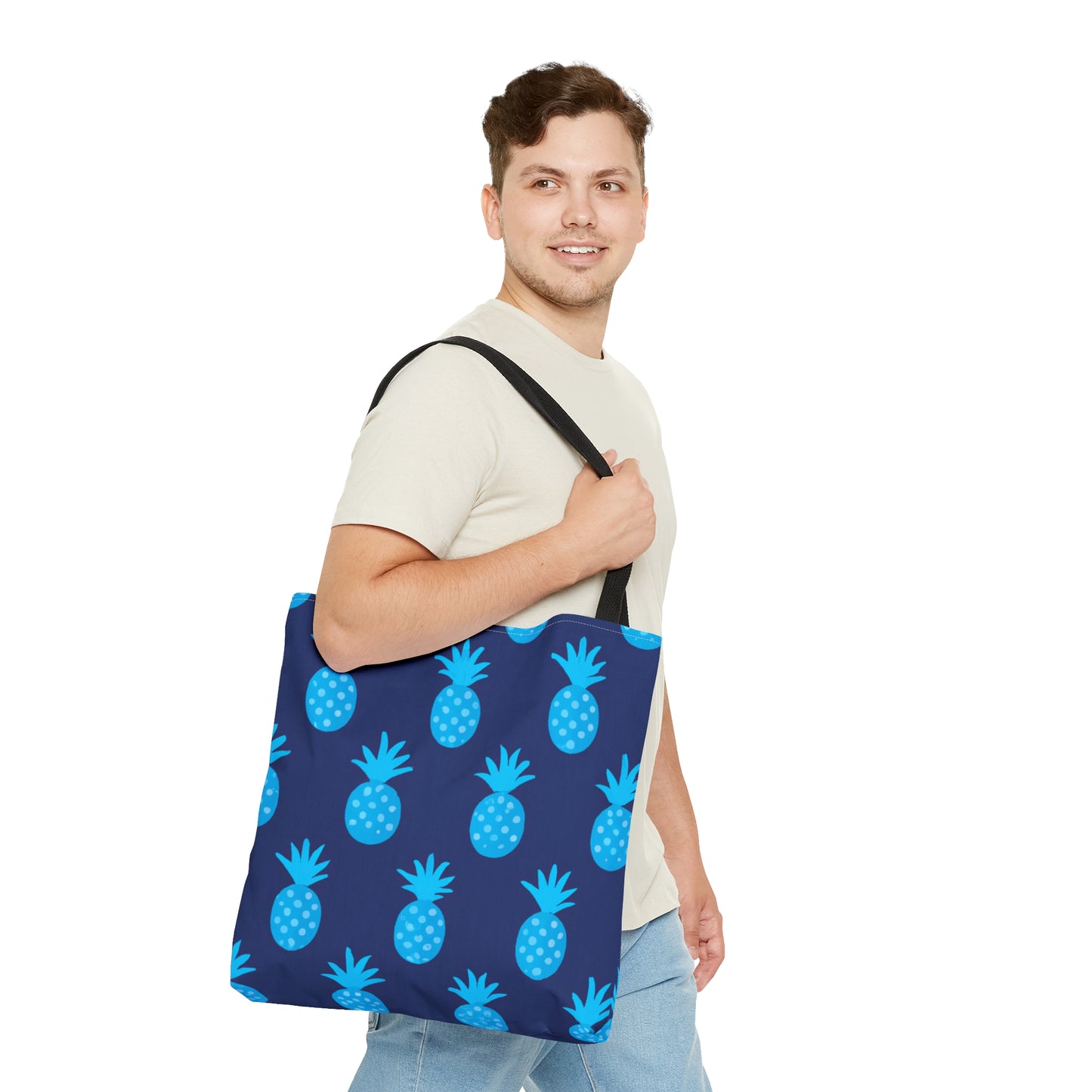 Blue Pineapple Custom Design Tote Bag,  Bags for All Occasions, Beach Bag, Beach Tote