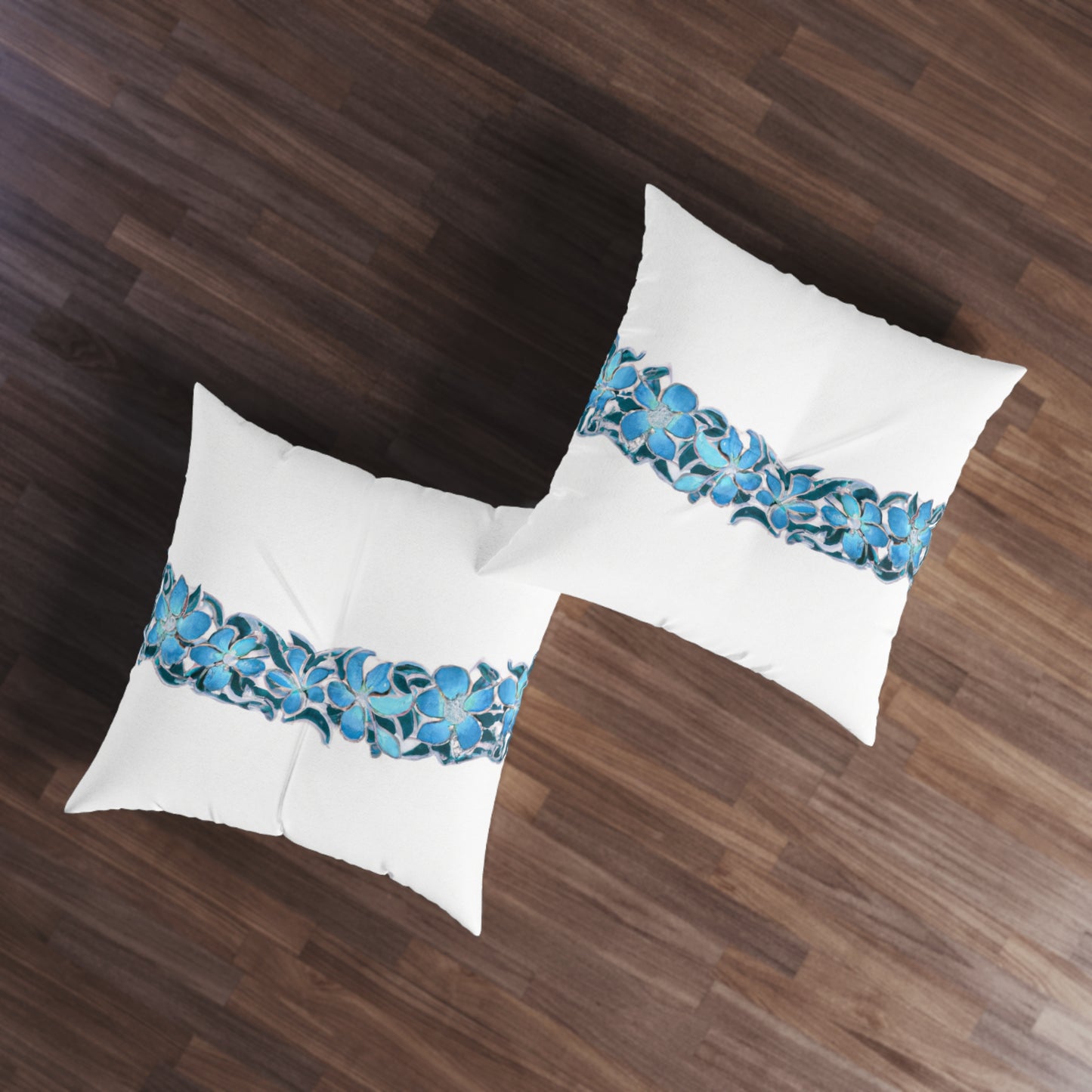 Blue Hawaii Custom Hawaiian Keiki Print Square Tufted Floor Pillow, Island Decor, Hawaiian Decor, Nursery Decor, Kids Room Decor, Bedroom Decor