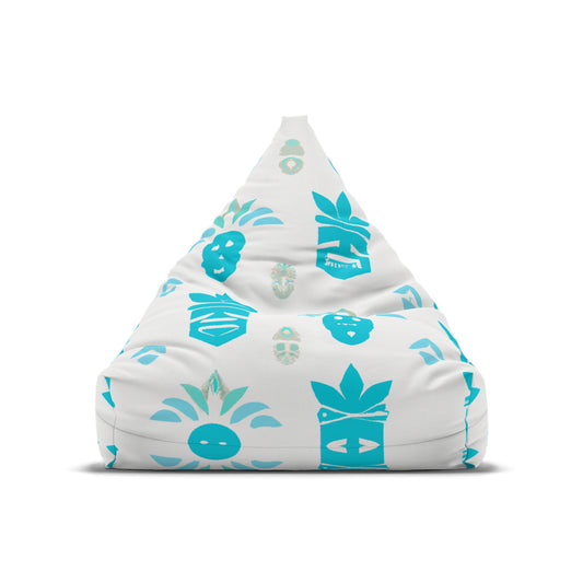 Blue Tiki Custom Hawaiian Keiki Print Bean Bag Chair Cover, Kids Bean Bag Cover Only, Tropical Indoor Bean Bag Cover,