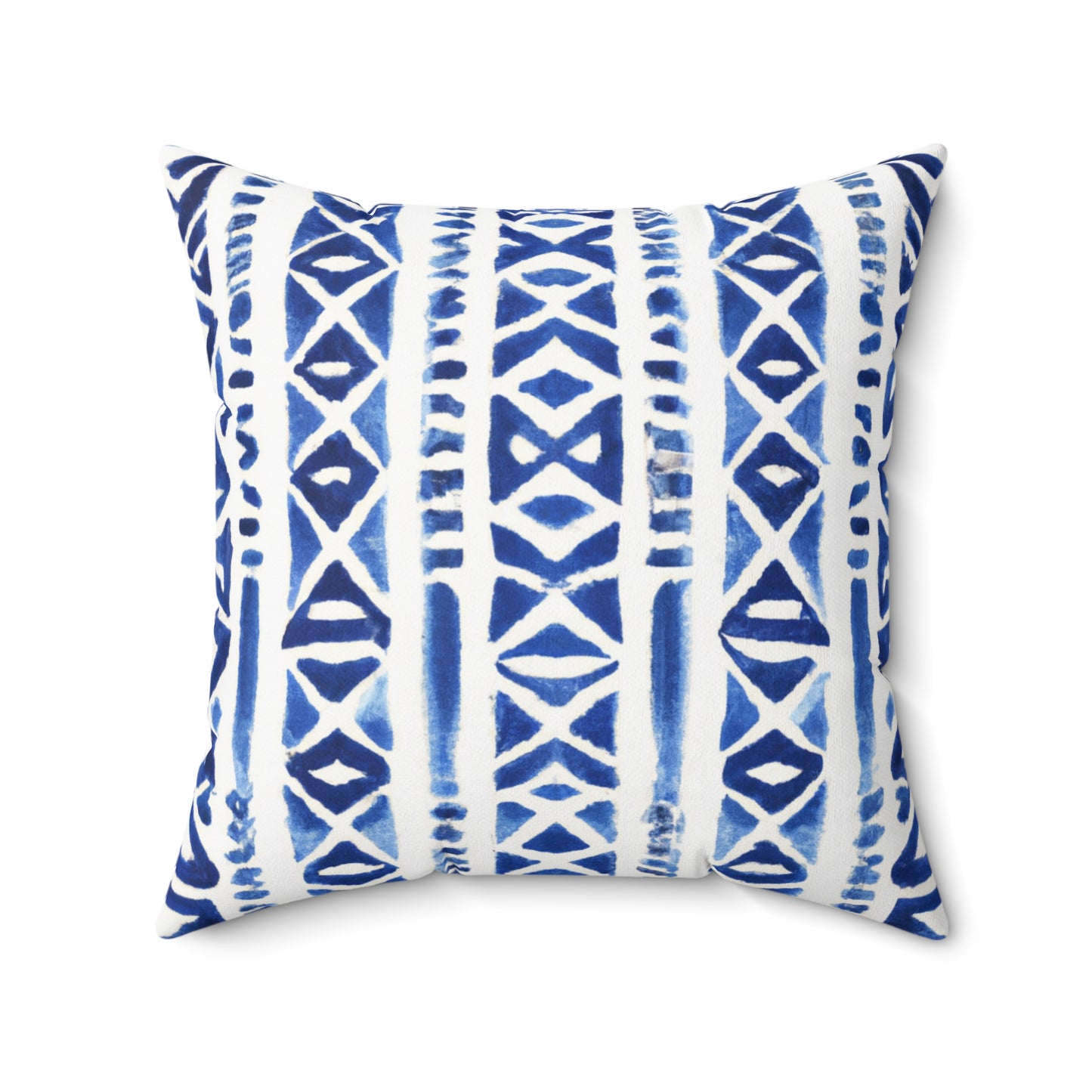 Emmy Custom Polynesian Style Print Faux Suede Square Pillow, Decorative Square Throw Pillow,