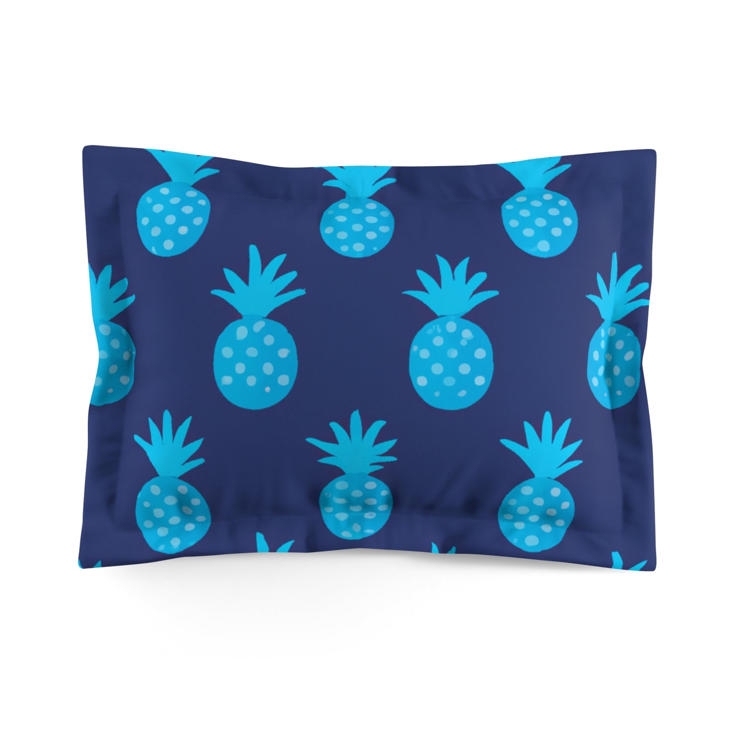 Blue Pineapple Custom Hawaiian Keiki Print Microfiber Pillow Sham, Accent Pillow, Decorative Pillow, Room Decor, Nursery Decor