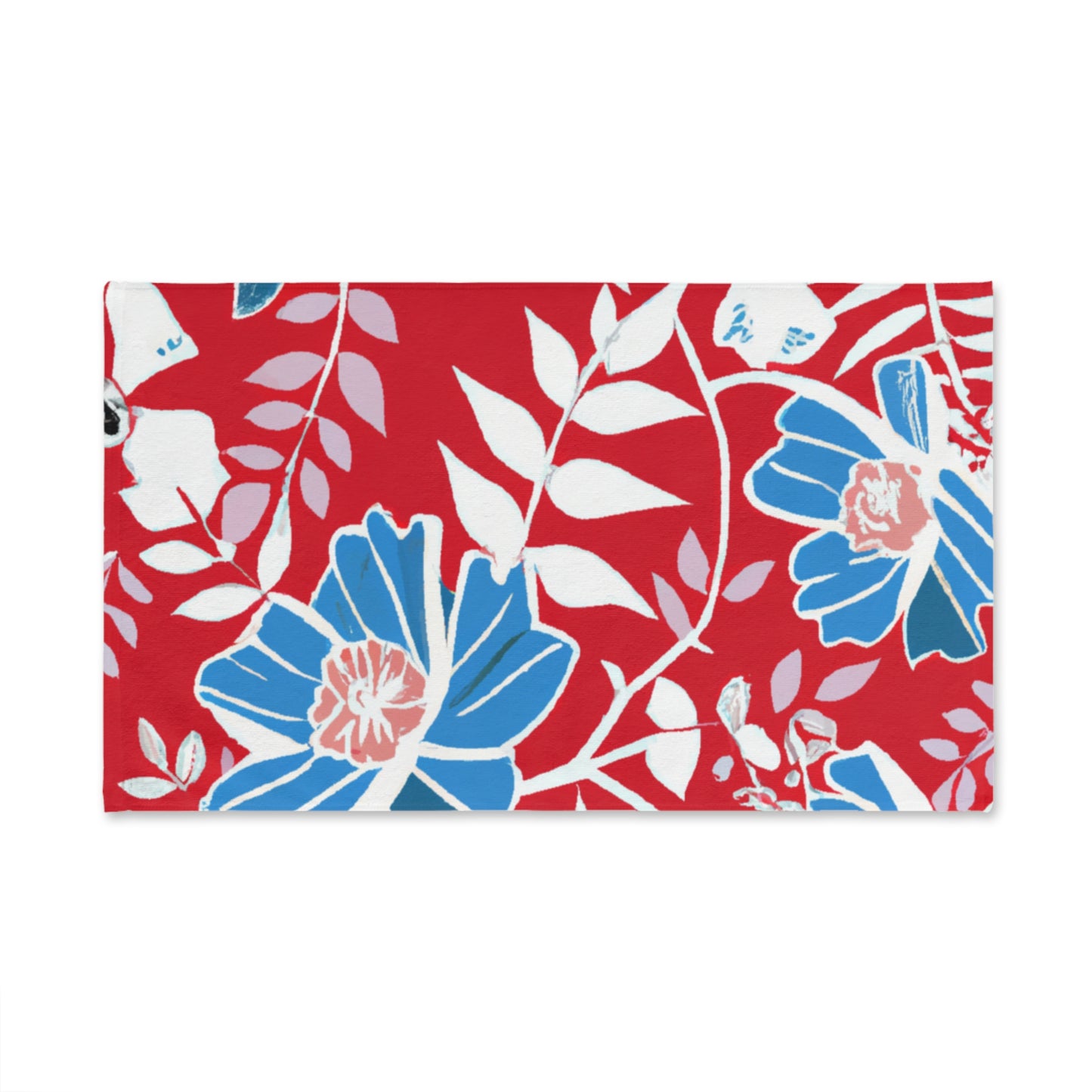 Ula Lani Custom Vintage Tropical Design Hand Towel, Custom Hawaiian Print Hand Towel,Bath Towel, Bathroom Sets, Matching Bathroom Sets