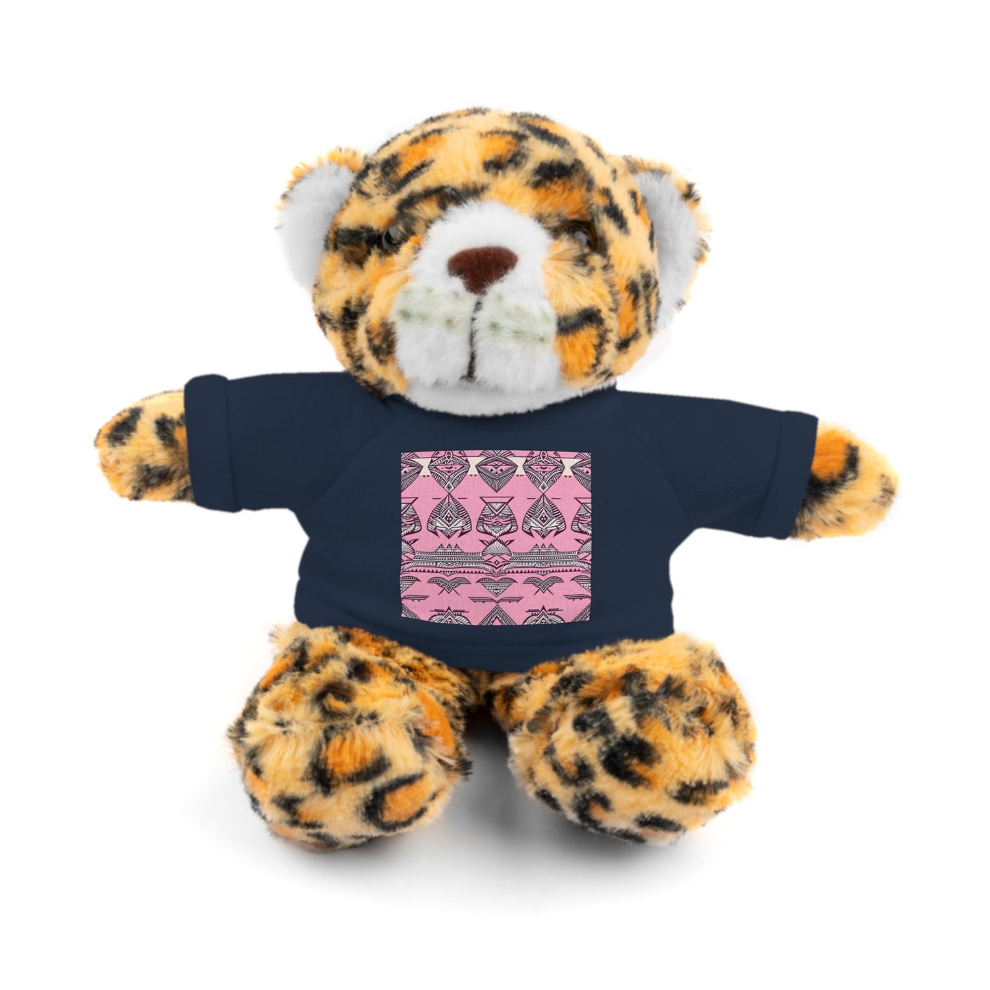 Emma Custom Polynesian Style Prints Stuffed Animals with Tee, Custom Hawaiian Keiki Print Stuffed Animals with Tee, Baby Shower Gift, Gift for Kids, Hawaiian Lovies, Hawaiian Stuffies,