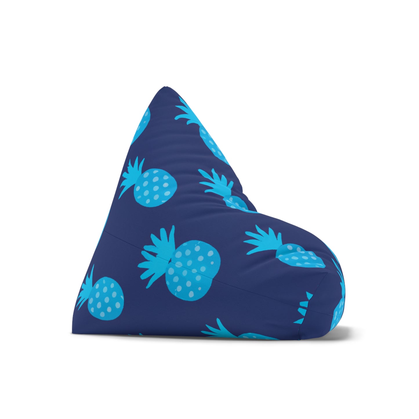 Blue Pineapple Custom Hawaiian Keiki Print Bean Bag Chair Cover, Kids Bean Bag Cover Only, Tropical Indoor Bean Bag Cover,