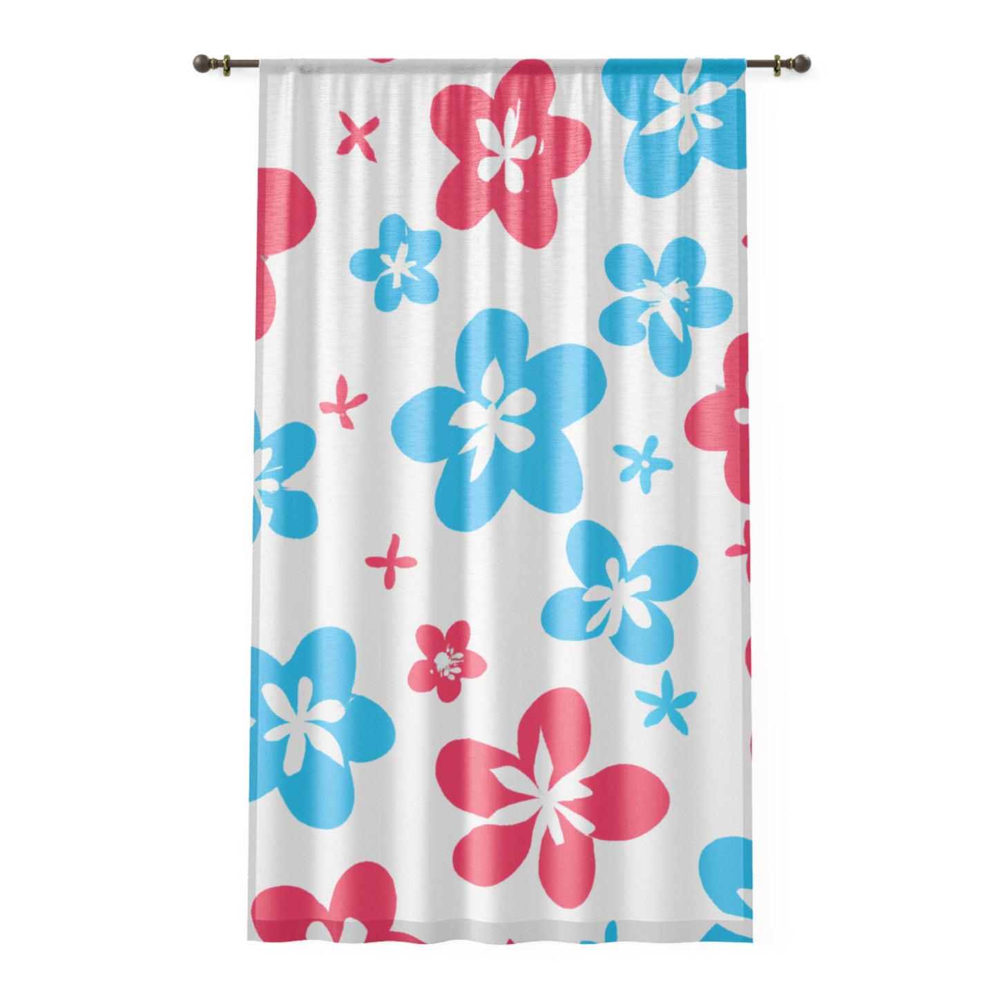 Kapa'a Right Side Custom Hawaiian Keiki Print Window Curtain, Window Coverings, Kids Room Decor, Nursery, Play Room, Window Treatments, Home Decor