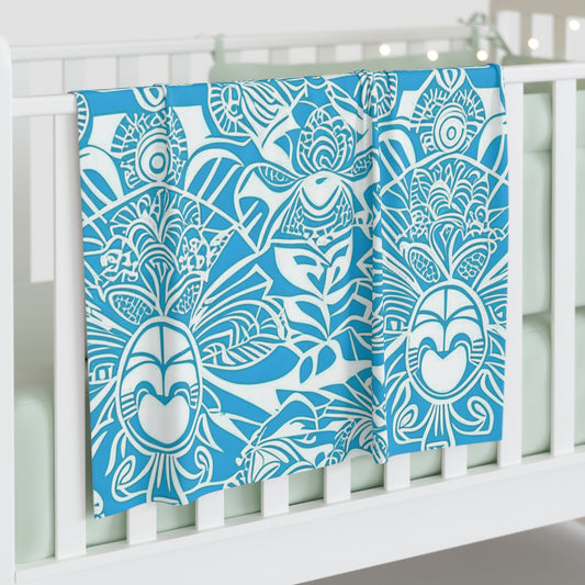 Enara Custom Polynesian Style Prints Swaddle Blanket, Custom Hawaiian Keiki Print Baby Swaddle Blanket, Newborn Swaddle Blanket, Swaddle Blanket.