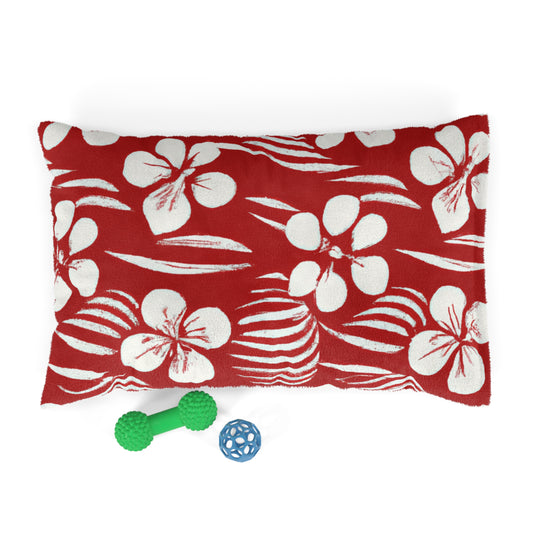 Plumeria Nalu, Custom Polynesian Design, Pet Bed