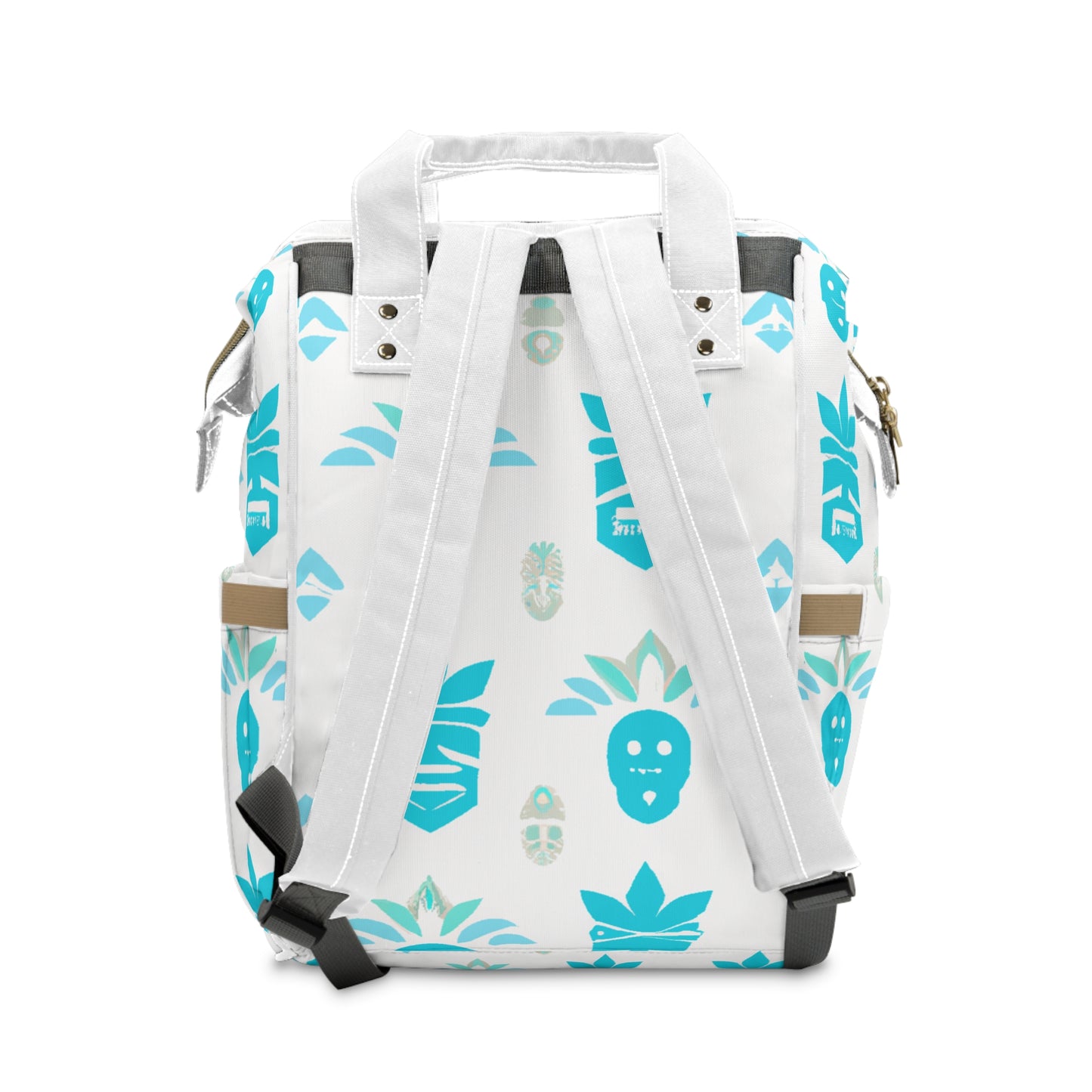 Blue Tiki Custom Hawaiian Keiki Print Multifunctional Diaper Backpack, Diaper Bags, Backpacks, Beach Bags, Beach Essentials