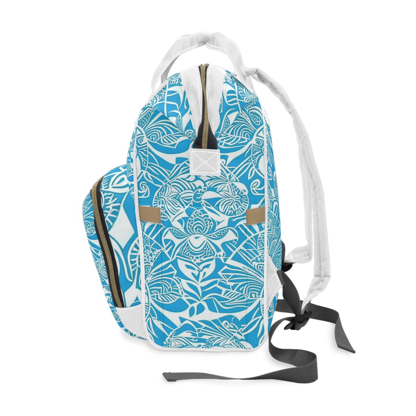 Enara Custom Polynesian Style Prints Multifunctional Diaper Backpack, Custom Hawaiian Keiki Print Multifunctional Diaper Backpack, Diaper Bags, Backpacks, Beach Bags, Beach Essentials