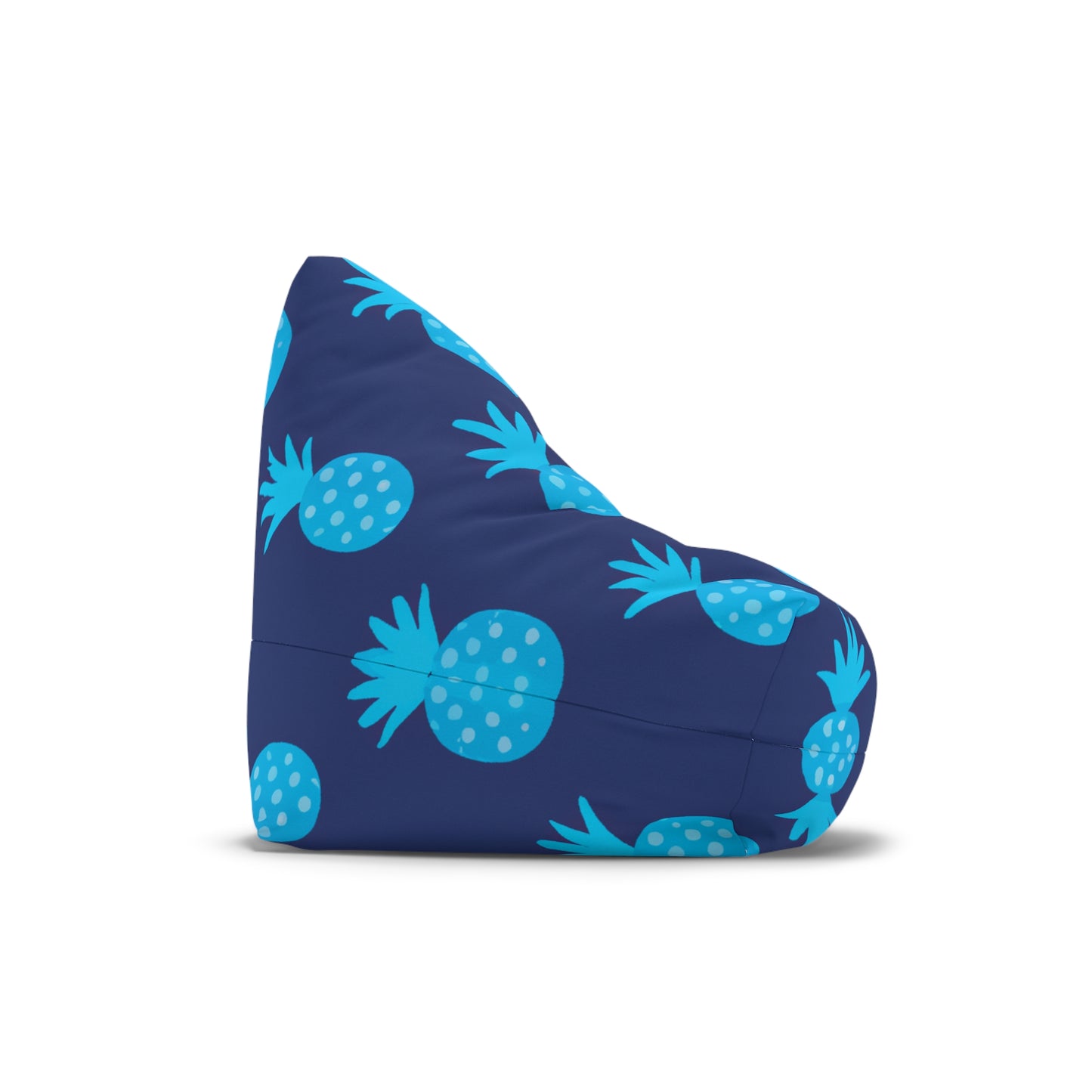 Blue Pineapple Custom Hawaiian Keiki Print Bean Bag Chair Cover, Kids Bean Bag Cover Only, Tropical Indoor Bean Bag Cover,