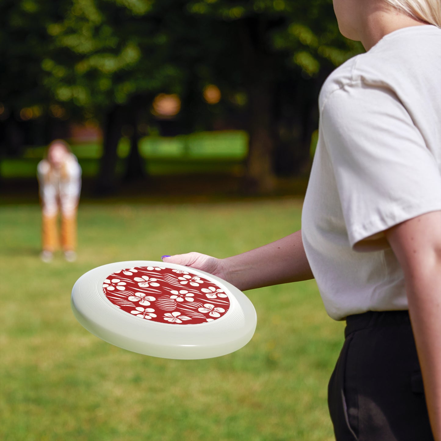 Plumeria Nalu, Custom Polynesian Design, Wham-O Frisbee