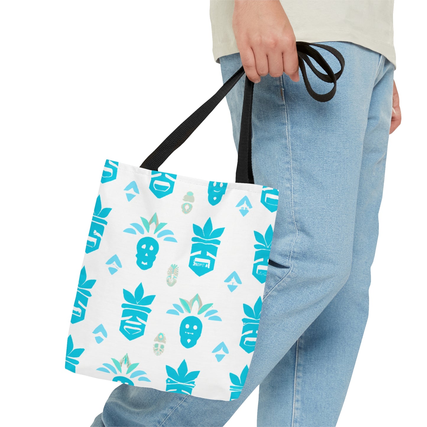 Blue Tiki Custom Design Tote Bag,  Bags for All Occasions, Beach Bag, Beach Tote