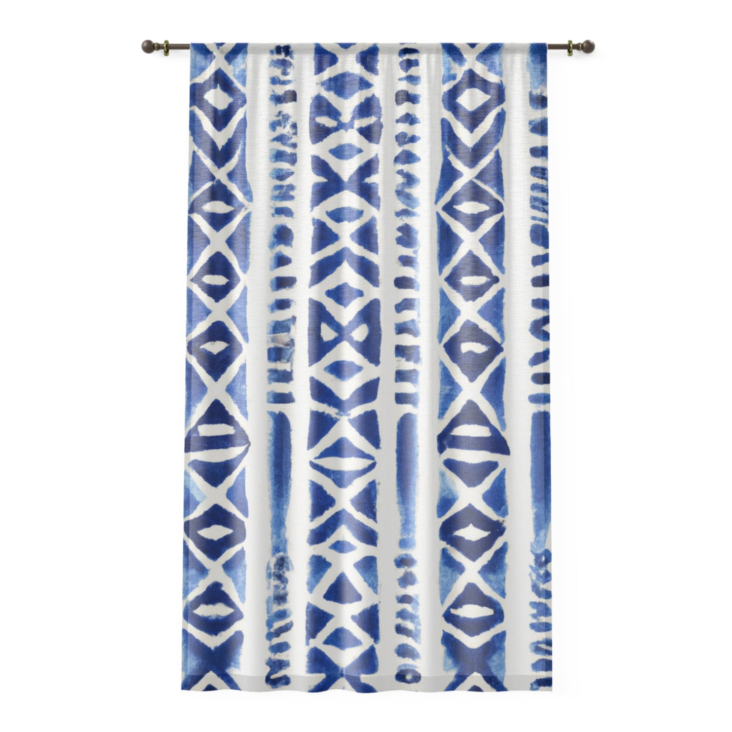 Emmy Left Side Custom Polynesian Style Prints Window Curtain , Custom Hawaiian Keiki Print Window Curtain, Window Coverings, Kids Room Decor, Nursery, Play Room, Window Treatments, Home Decor