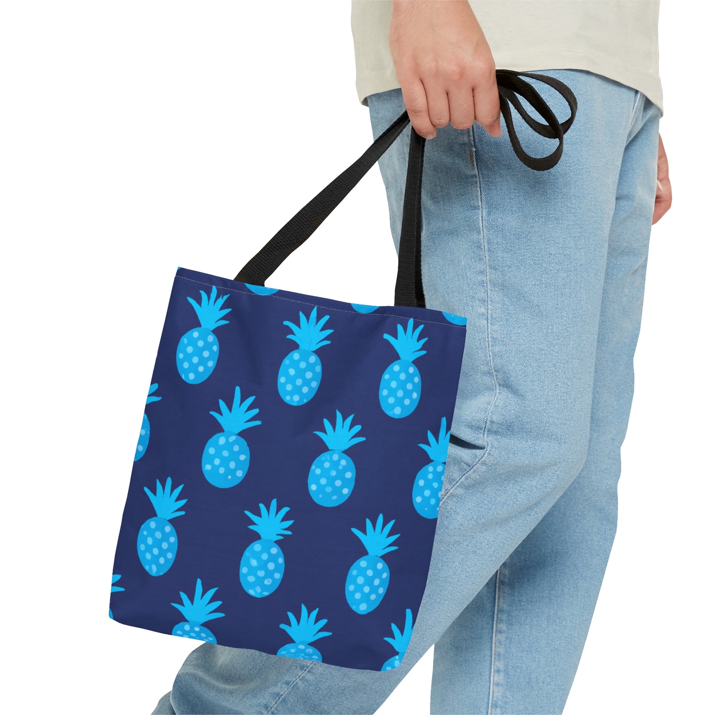 Blue Pineapple Custom Design Tote Bag,  Bags for All Occasions, Beach Bag, Beach Tote