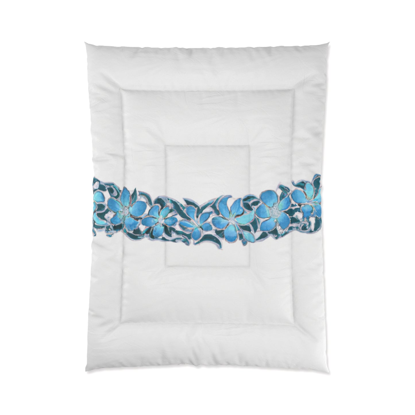 Blue Hawaii, Custom Hawaiian Style Design, Comforter