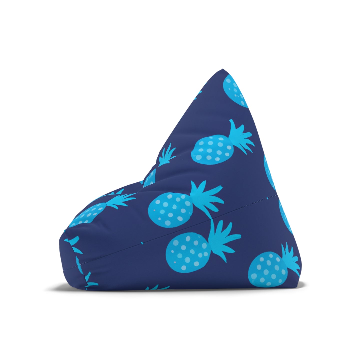 Blue Pineapple Custom Hawaiian Keiki Print Bean Bag Chair Cover, Kids Bean Bag Cover Only, Tropical Indoor Bean Bag Cover,