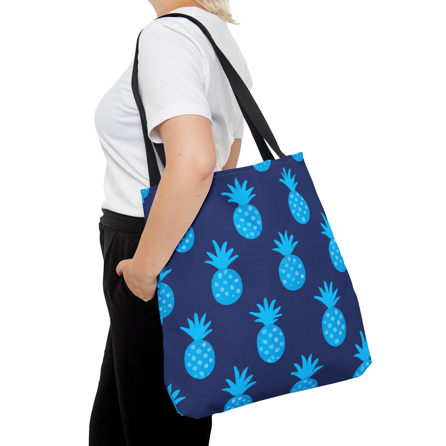 Blue Pineapple Custom Design Tote Bag,  Bags for All Occasions, Beach Bag, Beach Tote