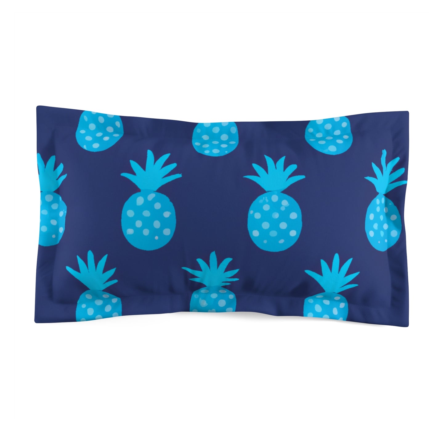 Blue Pineapple Custom Hawaiian Keiki Print Microfiber Pillow Sham, Accent Pillow, Decorative Pillow, Room Decor, Nursery Decor