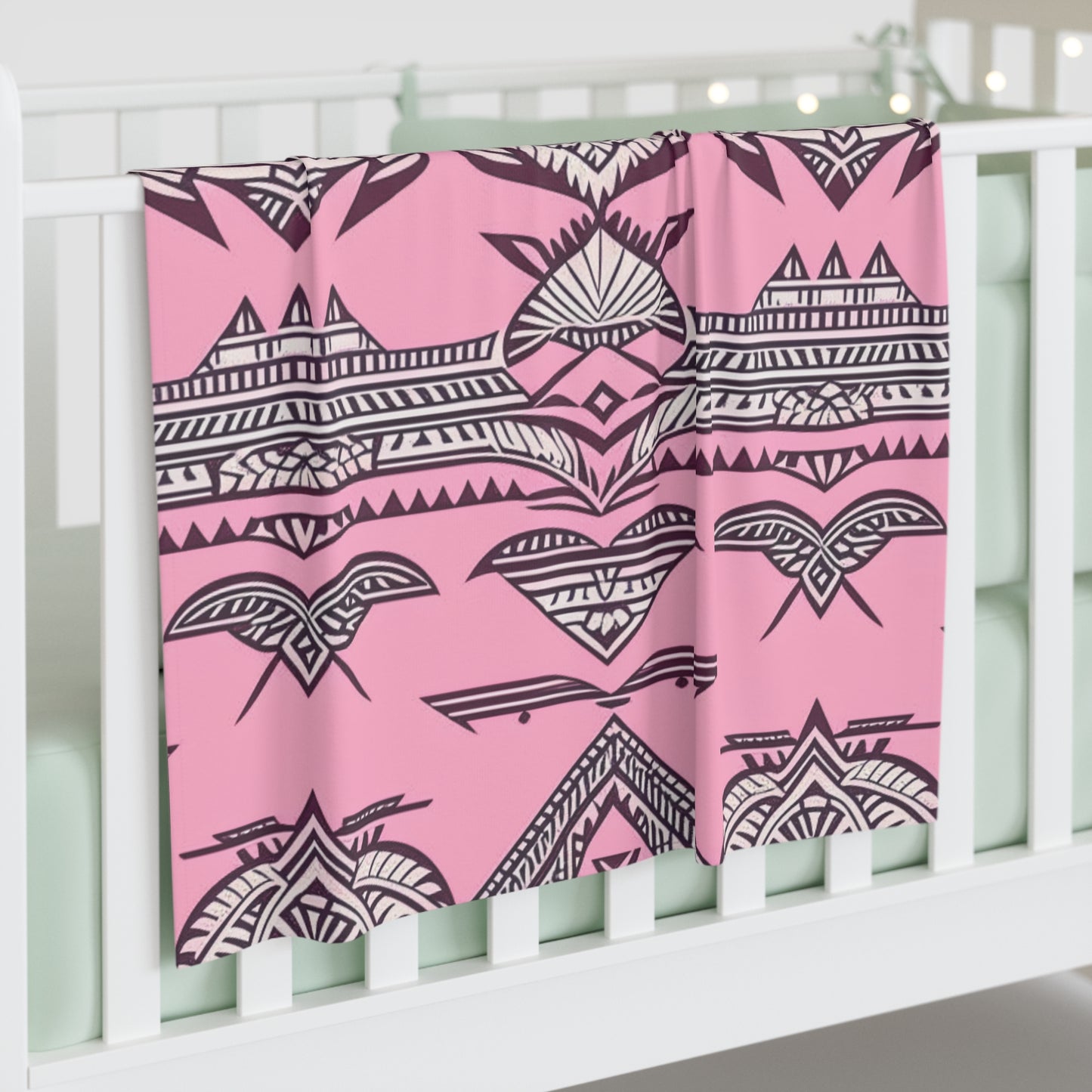 Emma Custom Hawaiian Keiki Print Baby Swaddle Blanket, Newborn Swaddle Blanket, Swaddle Blanket.