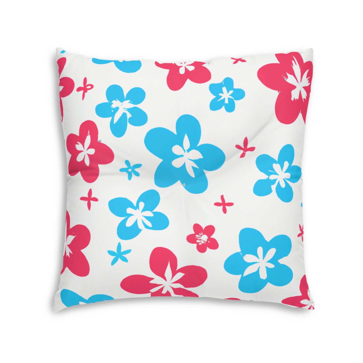 Kapa'a Custom Hawaiian Keiki Print Square Tufted Floor Pillow, Island Decor, Hawaiian Decor, Nursery Decor, Kids Room Decor, Bedroom Decor