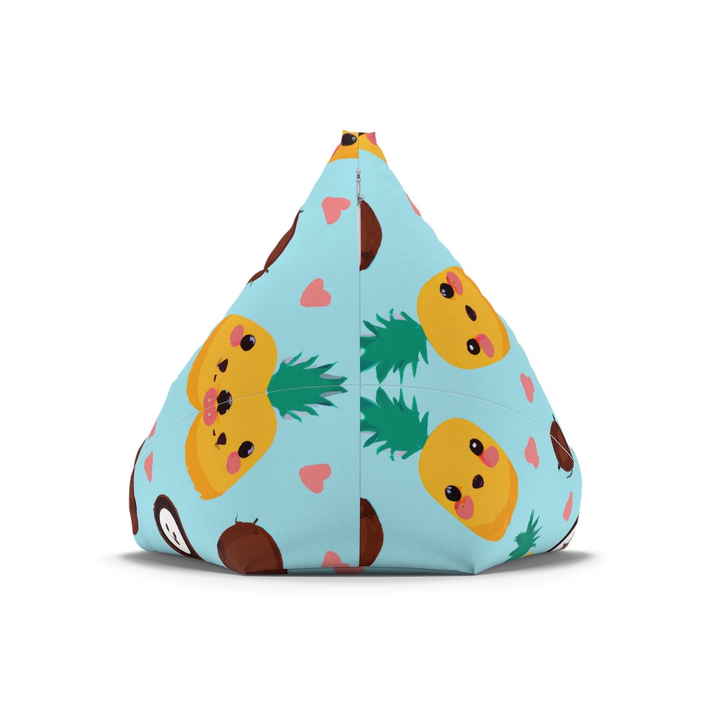 Pina Custom Hawaiian Keiki Print Bean Bag Chair Cover, Kids Bean Bag Cover Only, Tropical Indoor Bean Bag Cover,