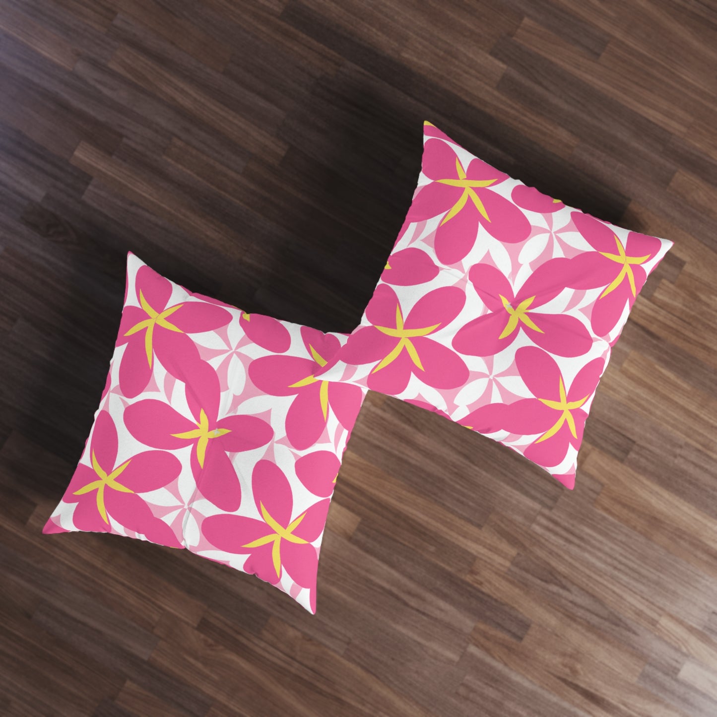 Lihue Custom Hawaiian Keiki Print Square Tufted Floor Pillow, Island Decor, Hawaiian Decor, Nursery Decor, Kids Room Decor, Bedroom Decor