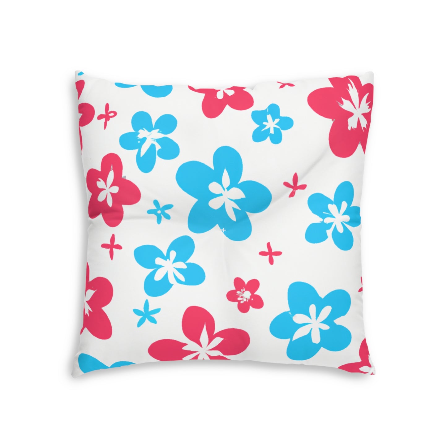 Kapa'a Custom Hawaiian Keiki Print Square Tufted Floor Pillow, Island Decor, Hawaiian Decor, Nursery Decor, Kids Room Decor, Bedroom Decor