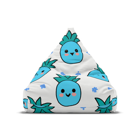 Pina Azul Custom Hawaiian Keiki Print Bean Bag Chair Cover, Kids Bean Bag Cover Only, Tropical Indoor Bean Bag Cover,