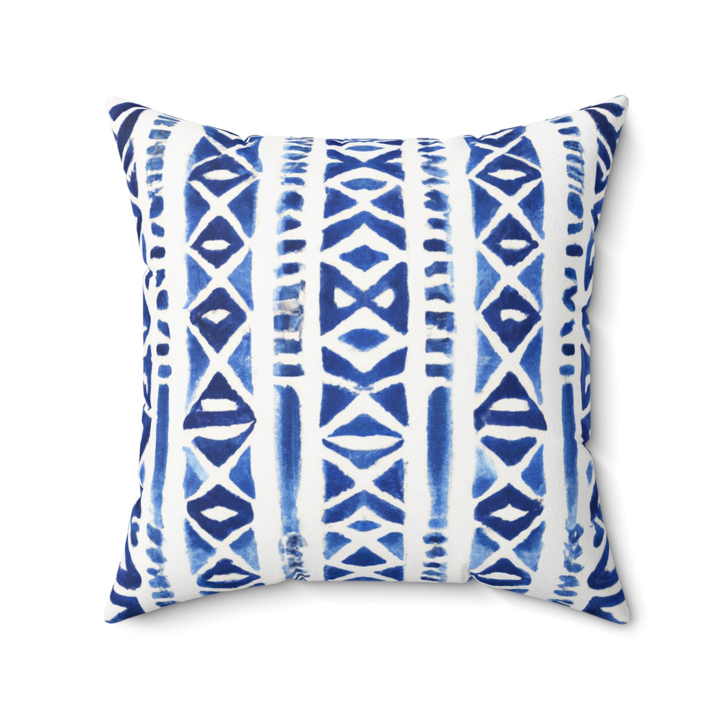 Emmy Custom Polynesian Style Print Faux Suede Square Pillow, Decorative Square Throw Pillow,