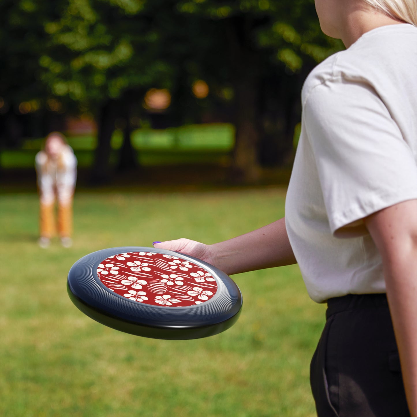 Plumeria Nalu, Custom Polynesian Design, Wham-O Frisbee