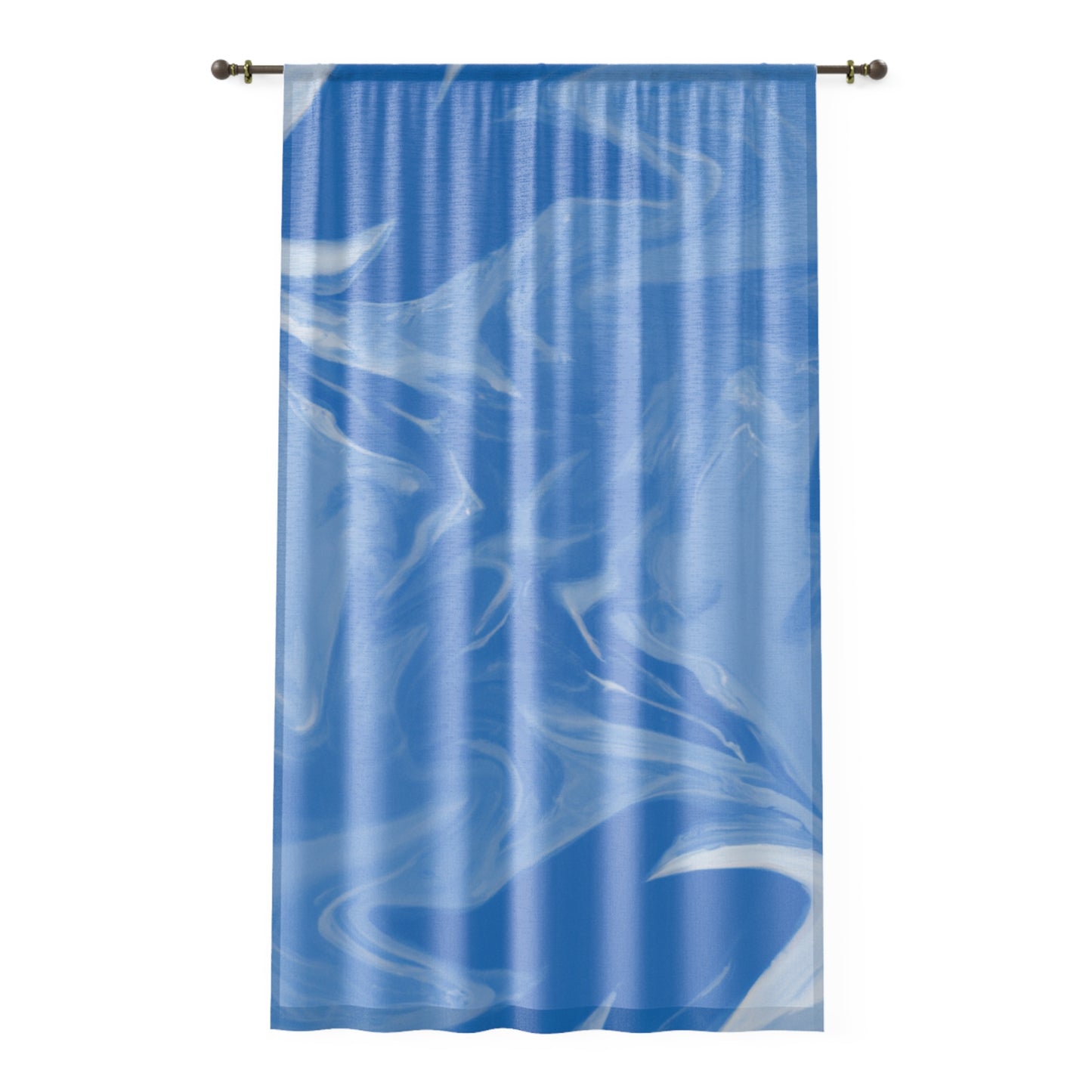 Ocean Current Left Side Custom Hawaiian Keiki Print Window Curtain, Window Coverings, Kids Room Decor, Nursery, Play Room, Window Treatments, Home Decor