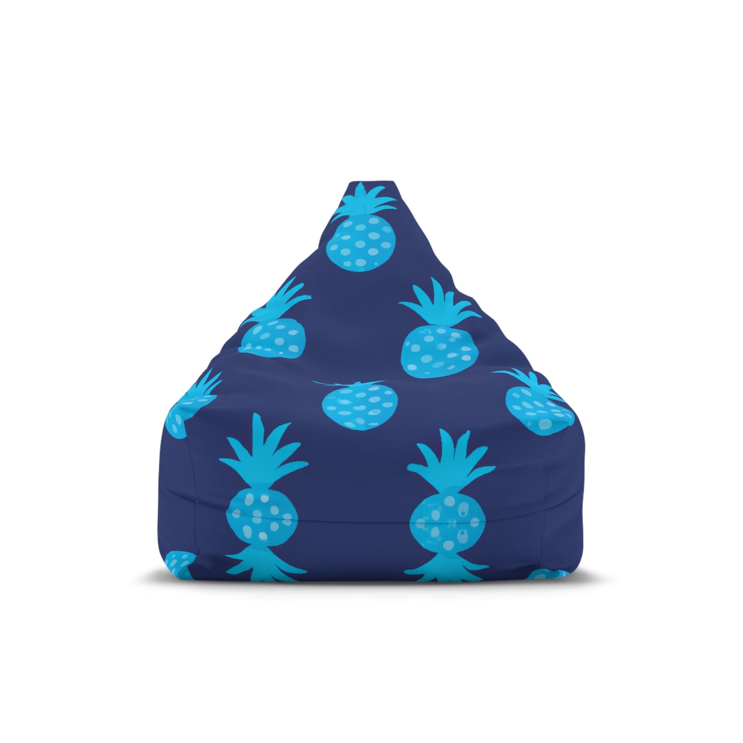 Blue Pineapple Custom Hawaiian Keiki Print Bean Bag Chair Cover, Kids Bean Bag Cover Only, Tropical Indoor Bean Bag Cover,