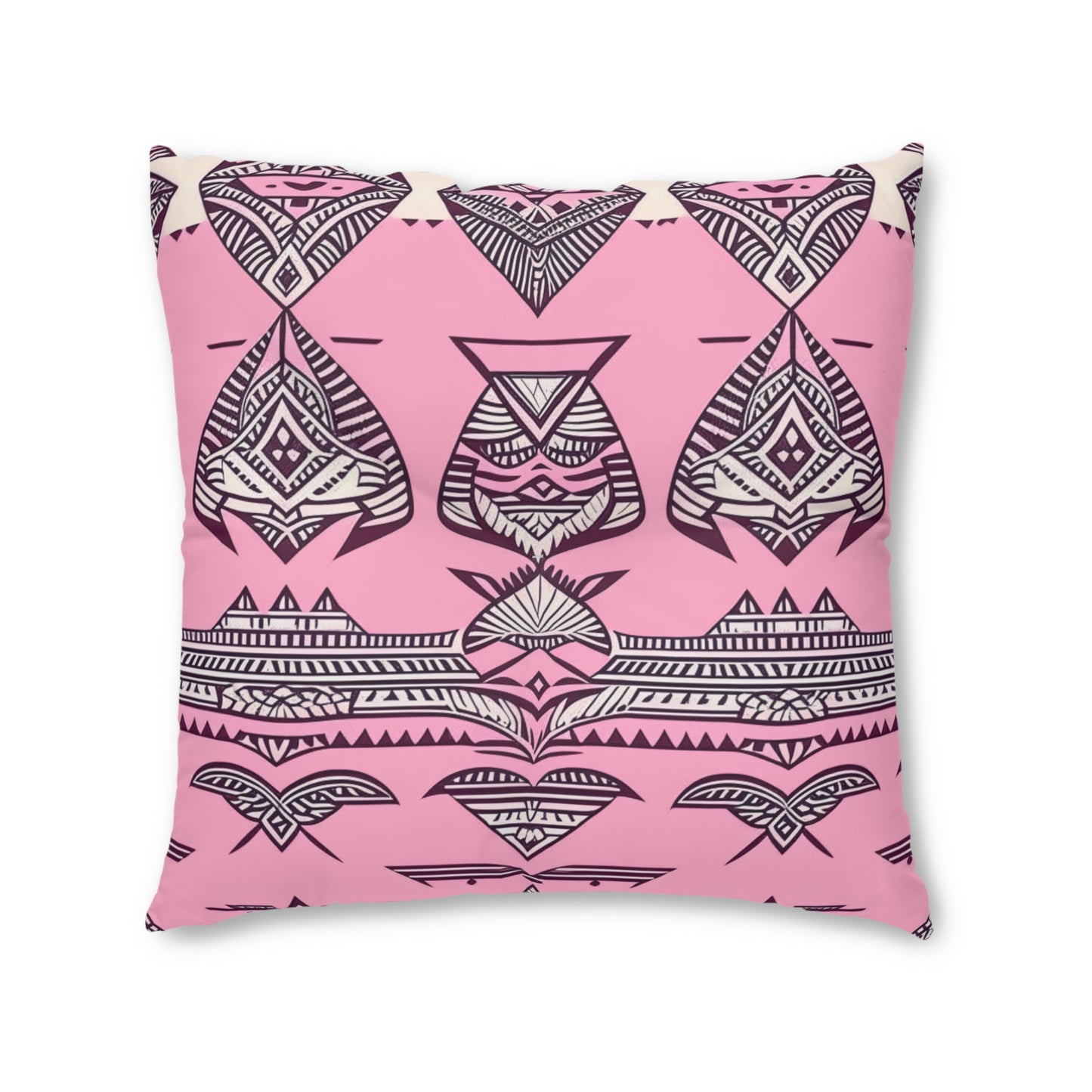 Emma Custom Polynesian Style Prints Tufted Floor Pillow Square, Custom Hawaiian Keiki Print Square Tufted Floor Pillow, Island Decor, Hawaiian Decor, Nursery Decor, Kids Room Decor, Bedroom Decor