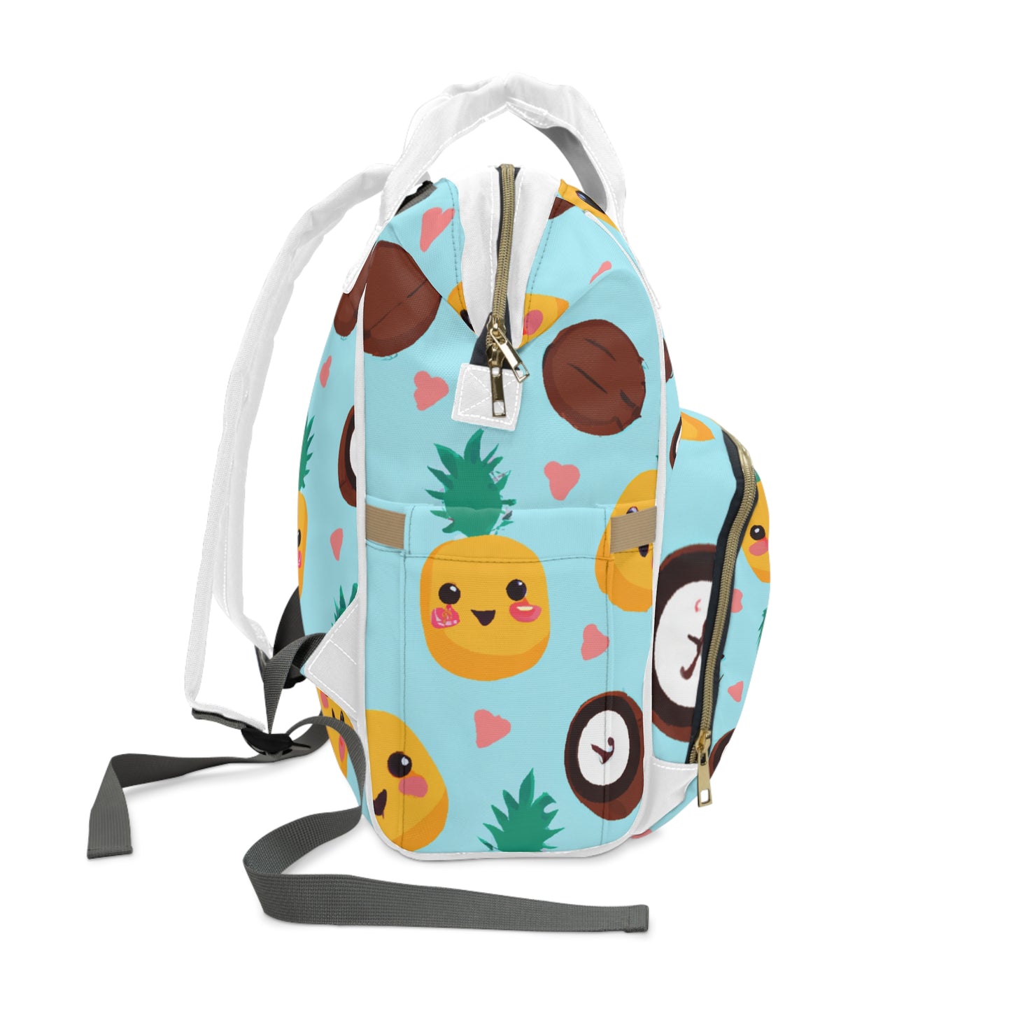 Pina Custom Hawaiian Keiki Print Multifunctional Diaper Backpack, Diaper Bags, Backpacks, Beach Bags, Beach Essentials