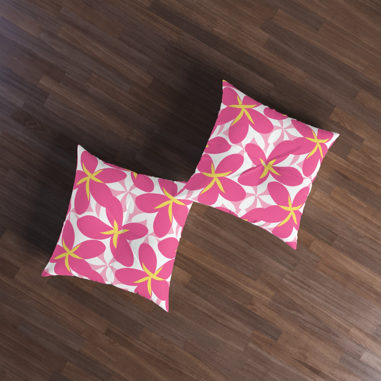 Lihue Custom Hawaiian Keiki Print Square Tufted Floor Pillow, Island Decor, Hawaiian Decor, Nursery Decor, Kids Room Decor, Bedroom Decor