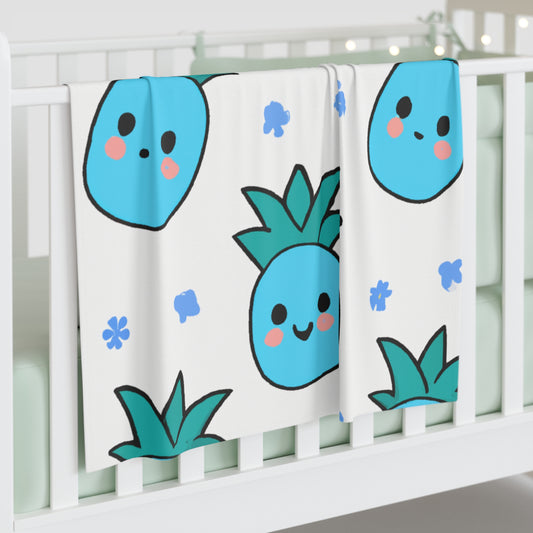 Pina Azul Custom Hawaiian Keiki Print Baby Swaddle Blanket, Newborn Swaddle Blanket, Swaddle Blanket.