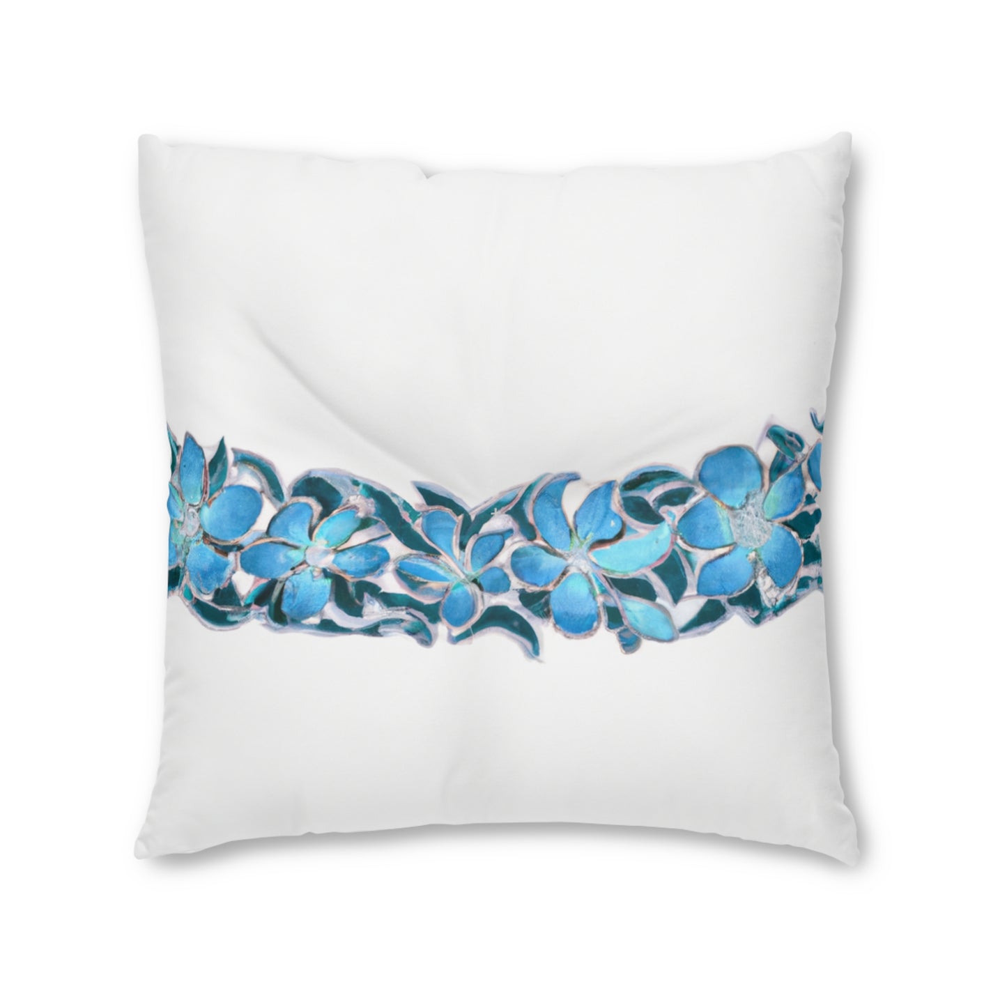 Blue Hawaii Custom Hawaiian Keiki Print Square Tufted Floor Pillow, Island Decor, Hawaiian Decor, Nursery Decor, Kids Room Decor, Bedroom Decor