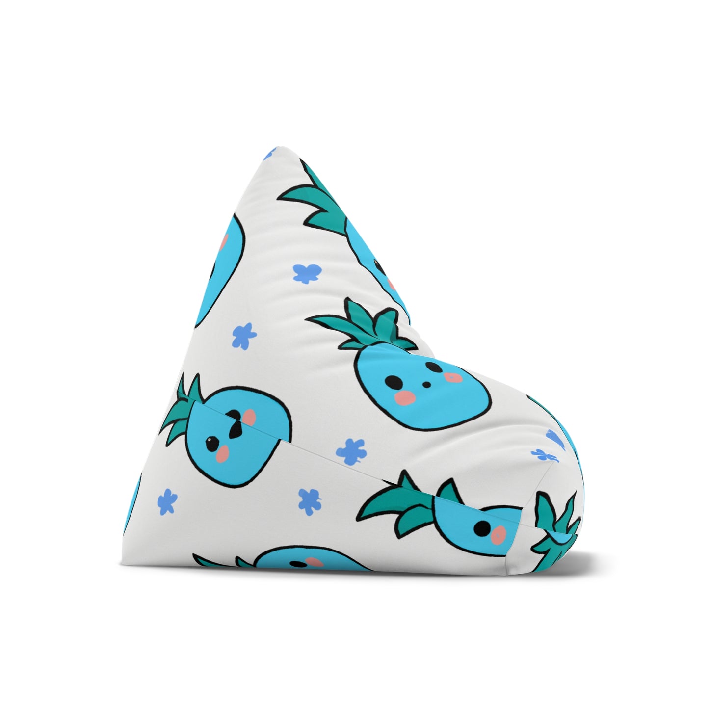 Pina Azul Custom Hawaiian Keiki Print Bean Bag Chair Cover, Kids Bean Bag Cover Only, Tropical Indoor Bean Bag Cover,