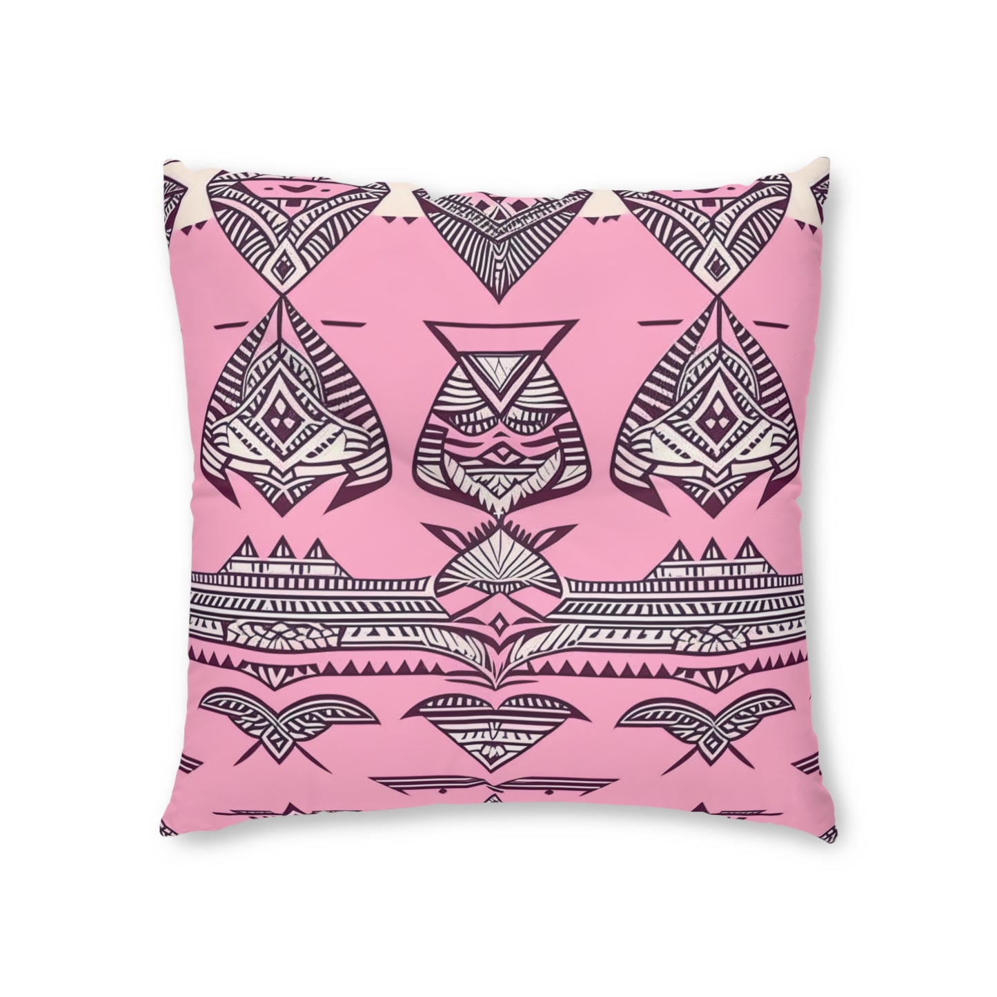 Emma Custom Polynesian Style Prints Tufted Floor Pillow Square, Custom Hawaiian Keiki Print Square Tufted Floor Pillow, Island Decor, Hawaiian Decor, Nursery Decor, Kids Room Decor, Bedroom Decor