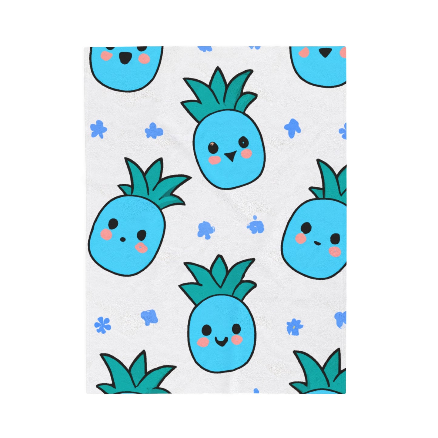 Pina Azul Custom Hawaiian Keiki Print Velveteen Plush Blanket, Bedspread, Hawaiian Home Decor, Living Room Decor, Bedroom Decor