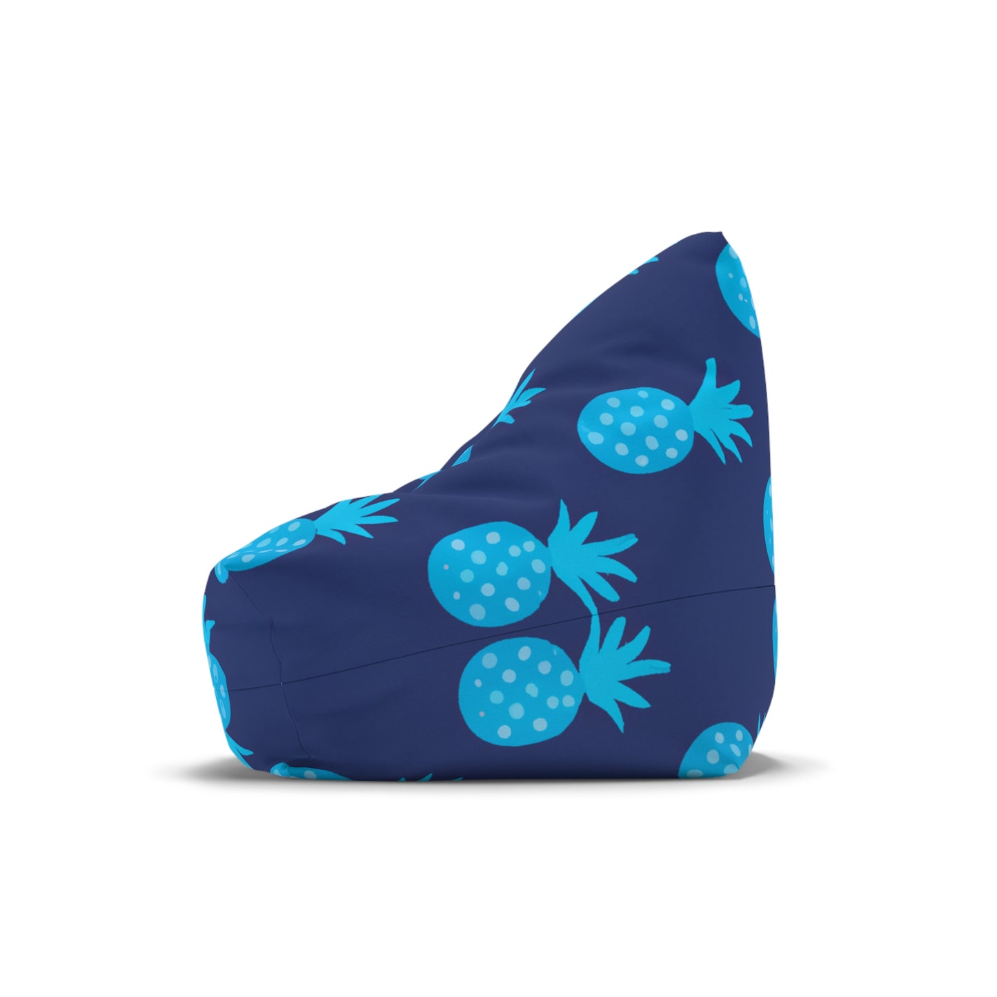 Blue Pineapple Custom Hawaiian Keiki Print Bean Bag Chair Cover, Kids Bean Bag Cover Only, Tropical Indoor Bean Bag Cover,